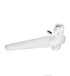 White contemporary patio door handle for Smart System bifolds.